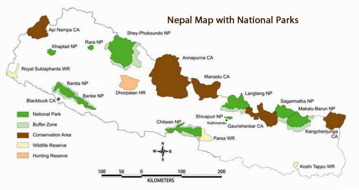 Kart Nepal milli parklar