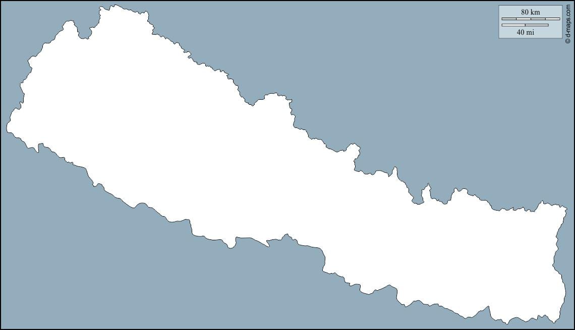 Xəritə boş Nepal