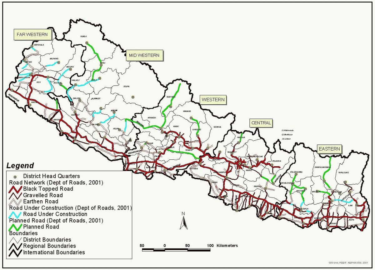 Kart Nepal marşrut