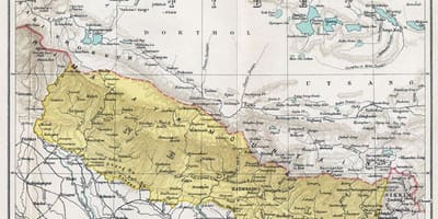 Nepal köhnə xəritə