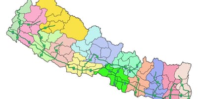 Kart Nepal ilə əsas magistralların