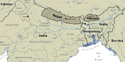 Kart butan Nepal və Tibet