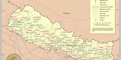 Hindistan Nepal sərhədi yol xəritəsi