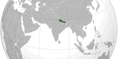 Xəritə torpaq Nepal